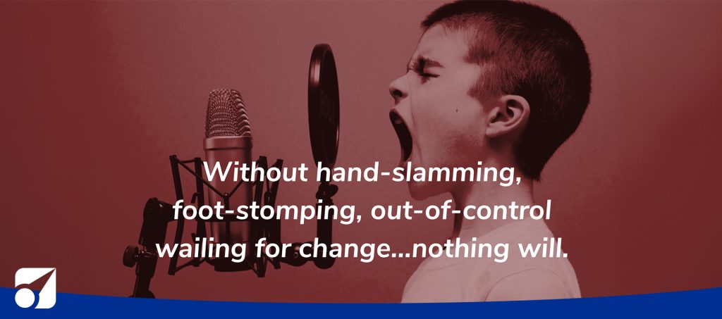 image of a kid yelling