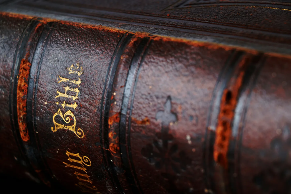 image of an old bible