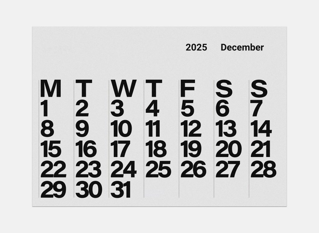 a calendar