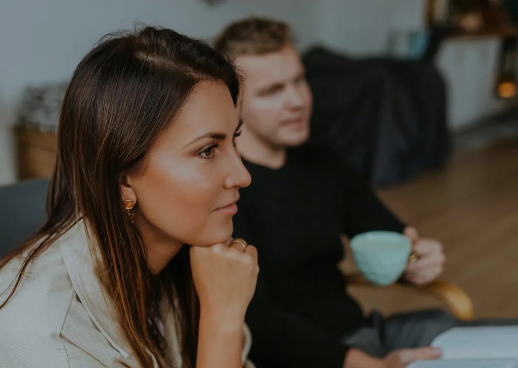 people drinking coffee and talking